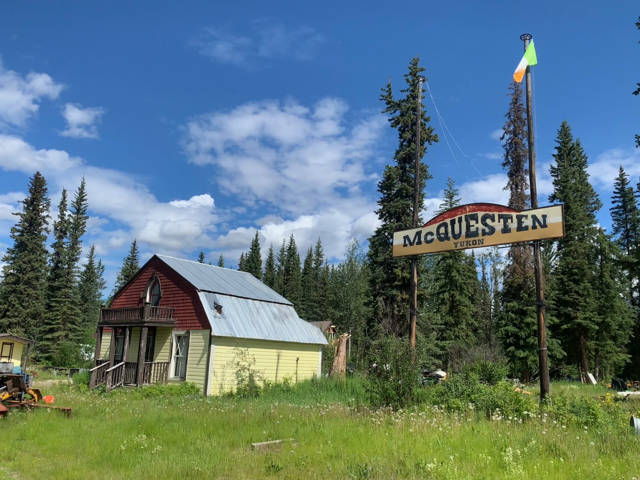 In an abandoned hamlet in The Yukon, the Tricolour flies . . . but why ...
