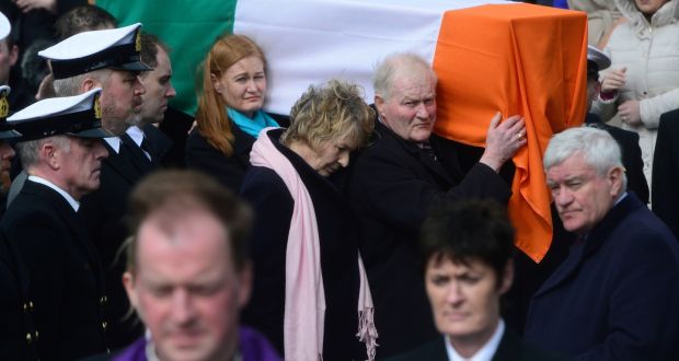 Chopper gives top cover to Capt Dara Fitzpatrick at emotional farewell
